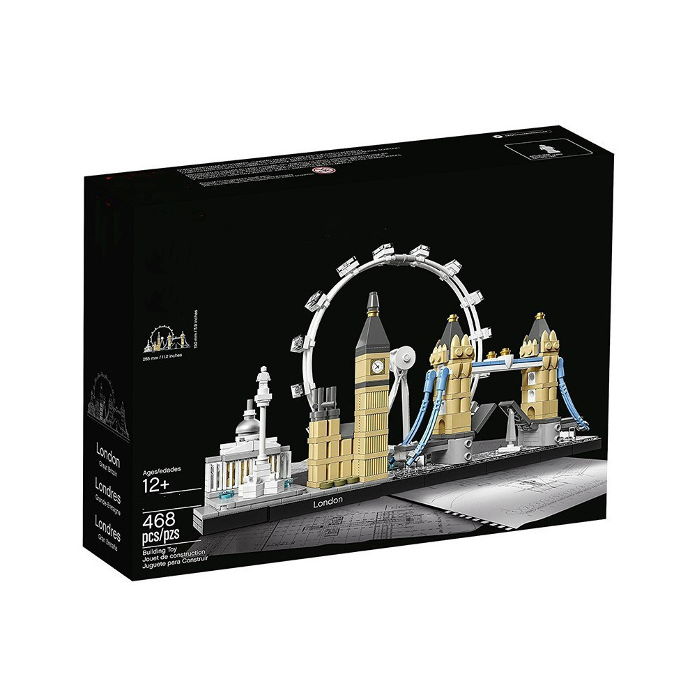 KLOCKI KONSTRUKCYJNE LONDYN LONDON ARCHITEKTURA 468 ELEMENTÓW ZESTAW KLOCKÓW JAK LEGO