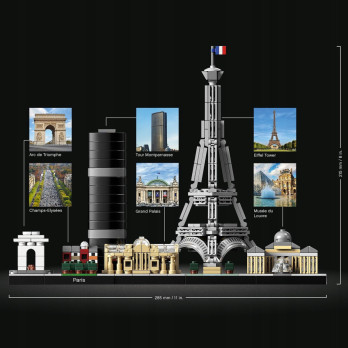 Klocki Konstrukcyjne Architektura Paryża Paris 649 Elementów Jak Lego Prezent 12+