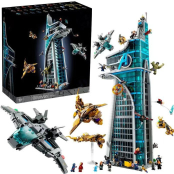 Klocki Konstrukcyjne Wieża Avengersów 5201 Elementów Zestaw Klocków Jak Lego Prezent