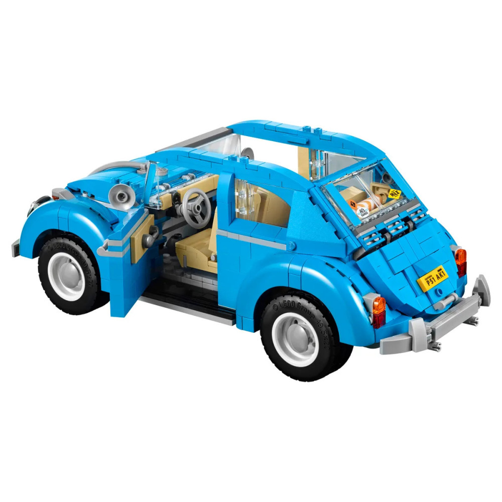 KLOCKI KONSTRUKCYJNE VOLKSWAGEN BEETLE ZESTAW KLOCKÓW AUTO SAMOCHÓD NIEBIESKI JAK LEGO