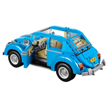 KLOCKI KONSTRUKCYJNE VOLKSWAGEN BEETLE ZESTAW KLOCKÓW AUTO SAMOCHÓD NIEBIESKI JAK LEGO