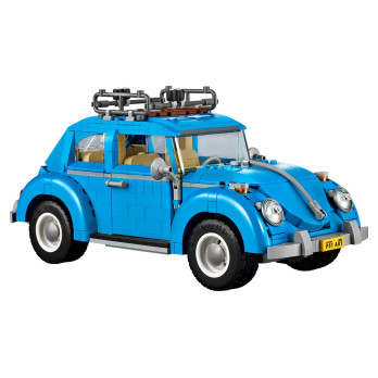 KLOCKI KONSTRUKCYJNE VOLKSWAGEN BEETLE ZESTAW KLOCKÓW AUTO SAMOCHÓD NIEBIESKI JAK LEGO