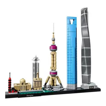 Klocki Konstrukcyjne Architektura Shanghai 669 Elementów Zestaw Klocków Prezent Jak Lego