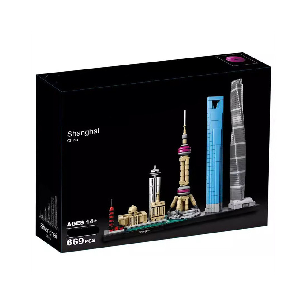 Klocki Konstrukcyjne Architektura Shanghai 669 Elementów Zestaw Klocków Prezent Jak Lego