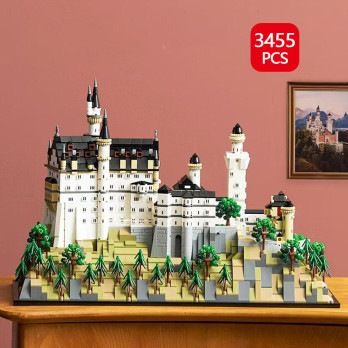 KLOCKI ZAMEK NA WZGÓRZU NEUSCHWANSTEIN JAK LEGO 3455 PCS