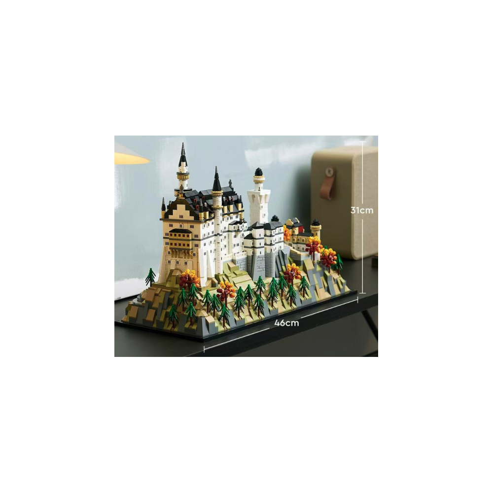 KLOCKI ZAMEK NA WZGÓRZU NEUSCHWANSTEIN JAK LEGO 3455 PCS