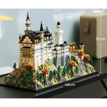 KLOCKI ZAMEK NA WZGÓRZU NEUSCHWANSTEIN JAK LEGO 3455 PCS