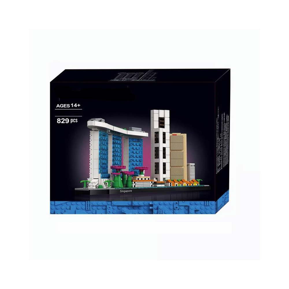 KLOCKI ARCHITECTURE SINGAPUR JAK LEGO ZESTAW DO UŁOŻENIA
