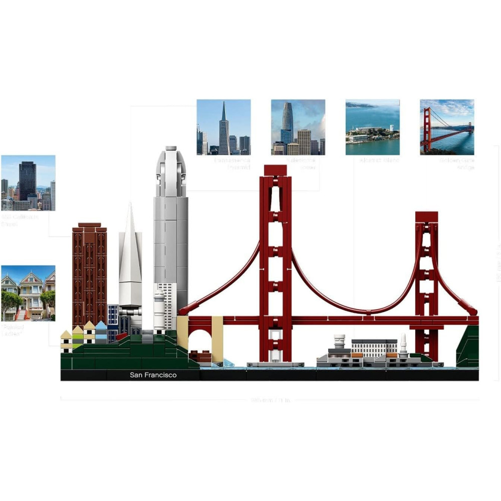 KLOCKI JAK LEGO ARCHITECTURE SAN FRANCISCO ZESTAW